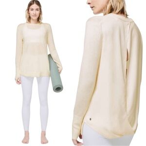 Lululemon Still At Ease Cashmere Blend Pullover